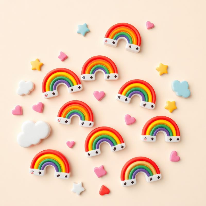 Kit Charms Arco-Íris
